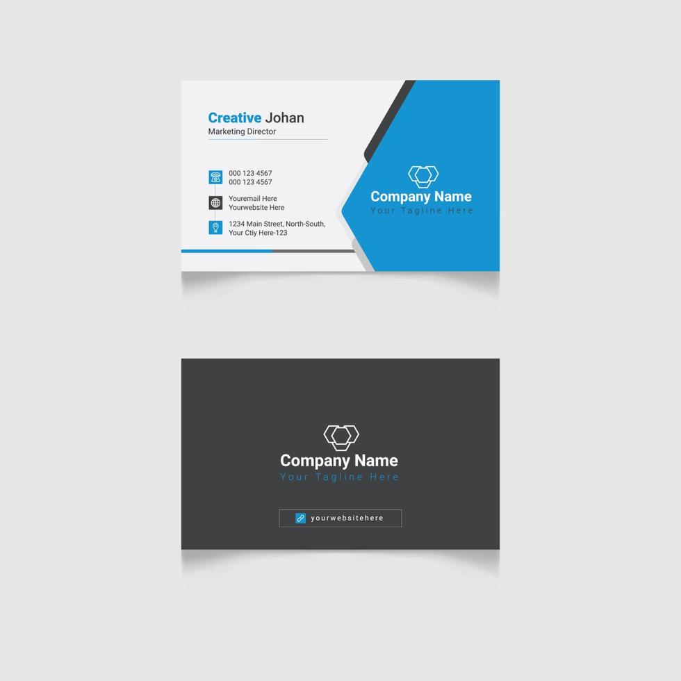 Business Card Design Template vector