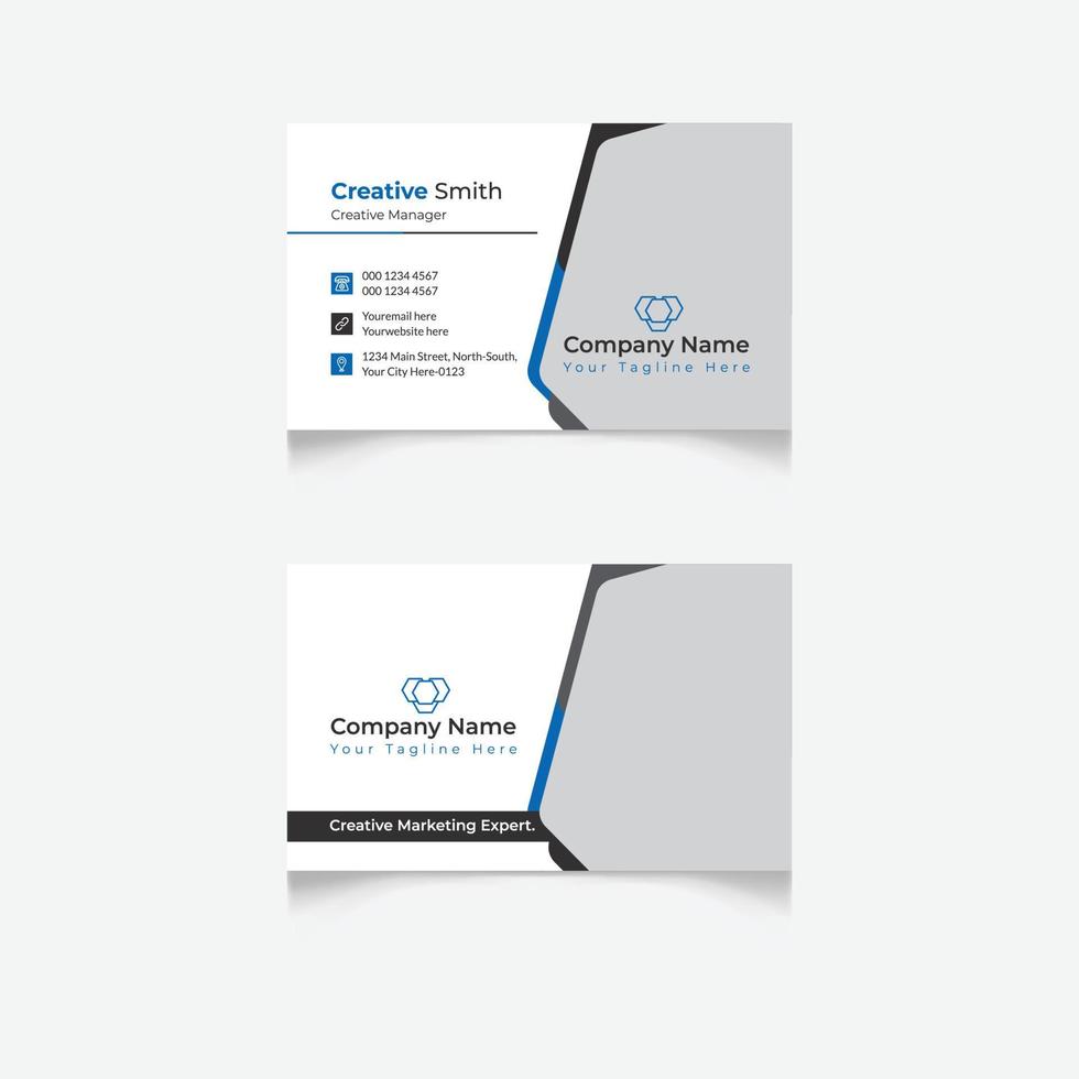 Business Card Design Template vector