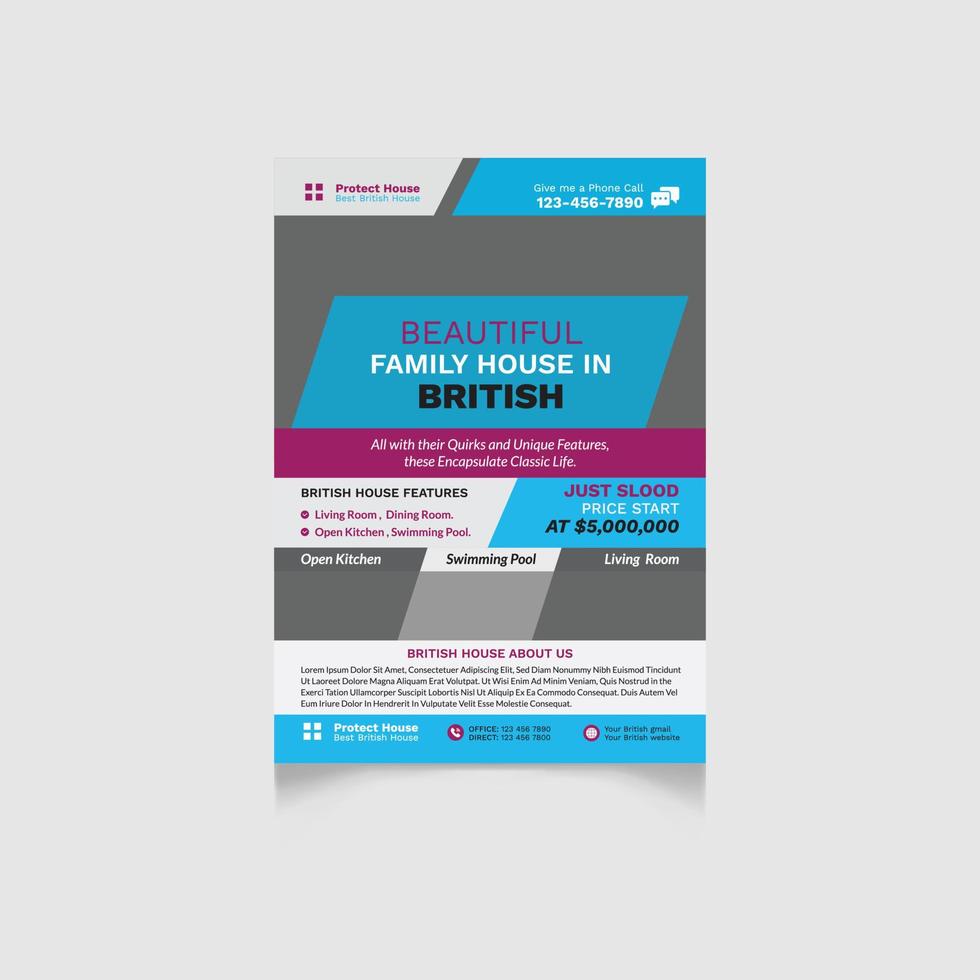 Flyer Design Template vector
