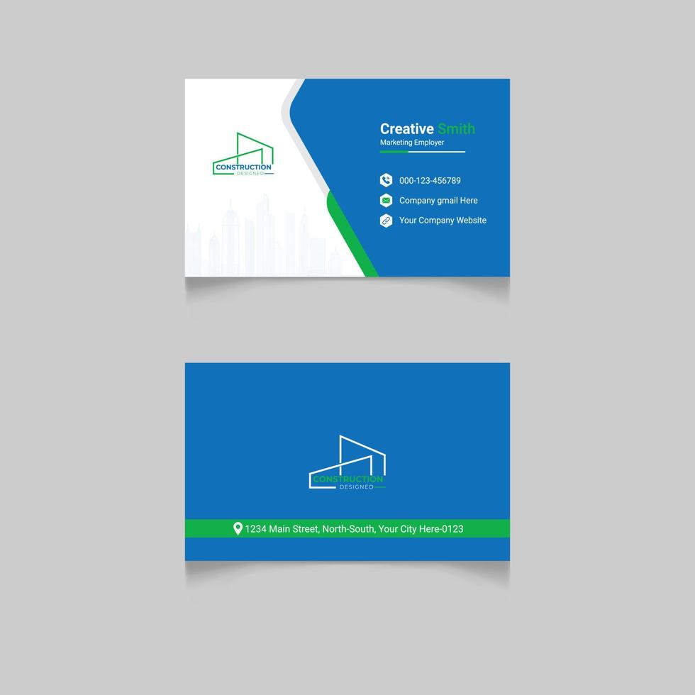 Business Card Design Template vector