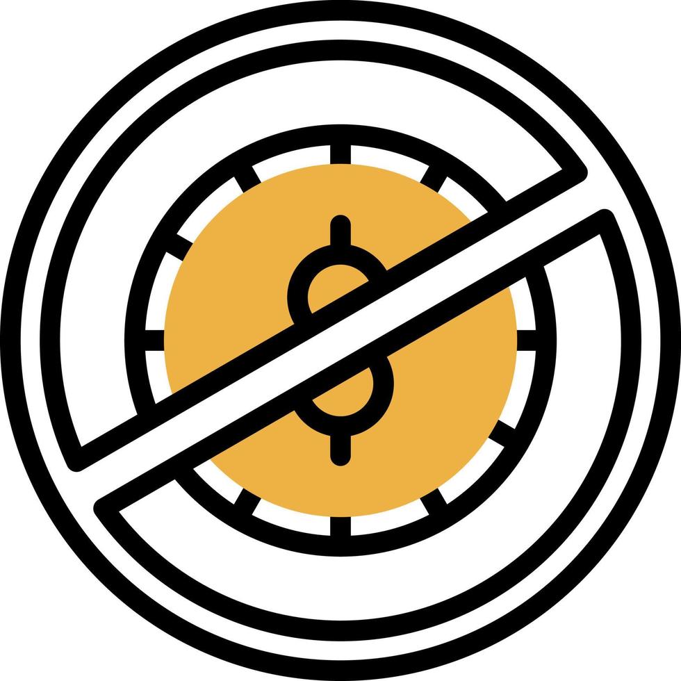 No Money Vector Icon Design