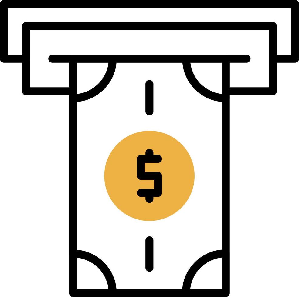 Money Withdrawal Vector Icon Design