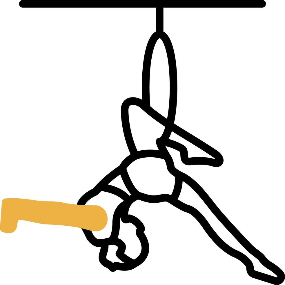 Trapeze Artist Vector Icon Design