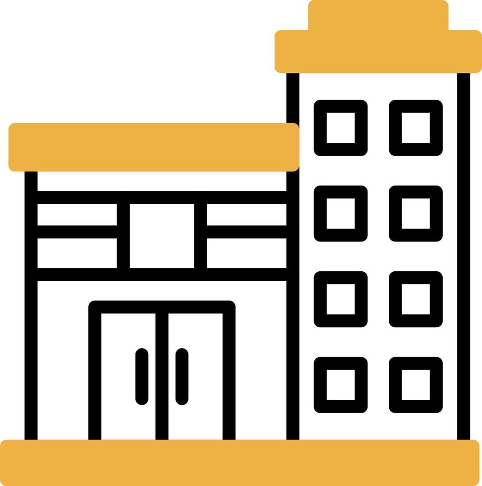 Office Building Vector Icon Design