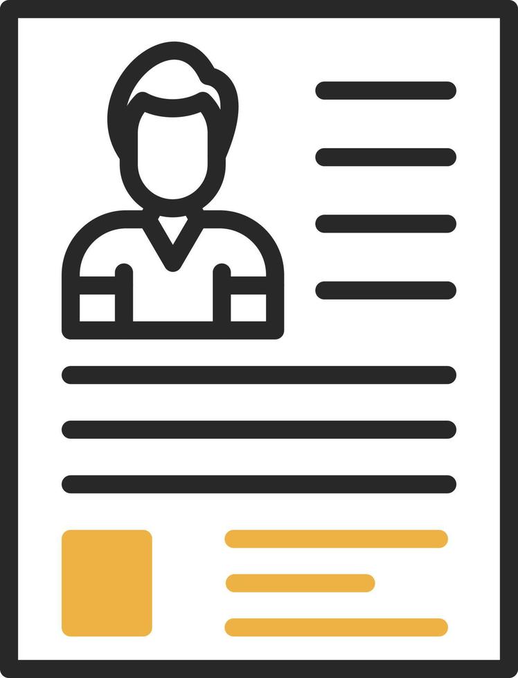 Resume Vector Icon Design