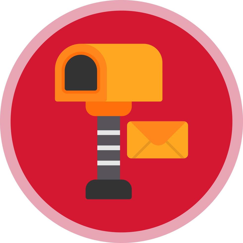 Postbox Vector Icon Design