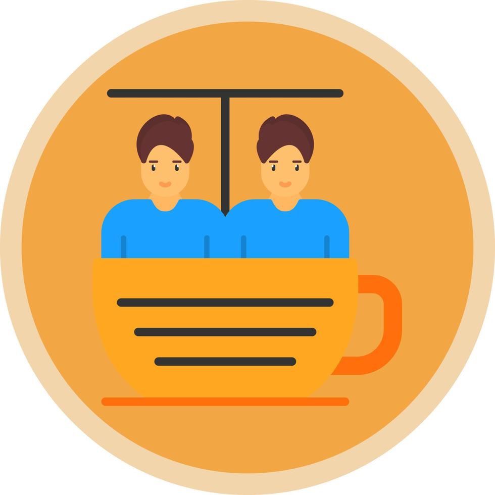 diseño de icono de vector de paseo de taza de té