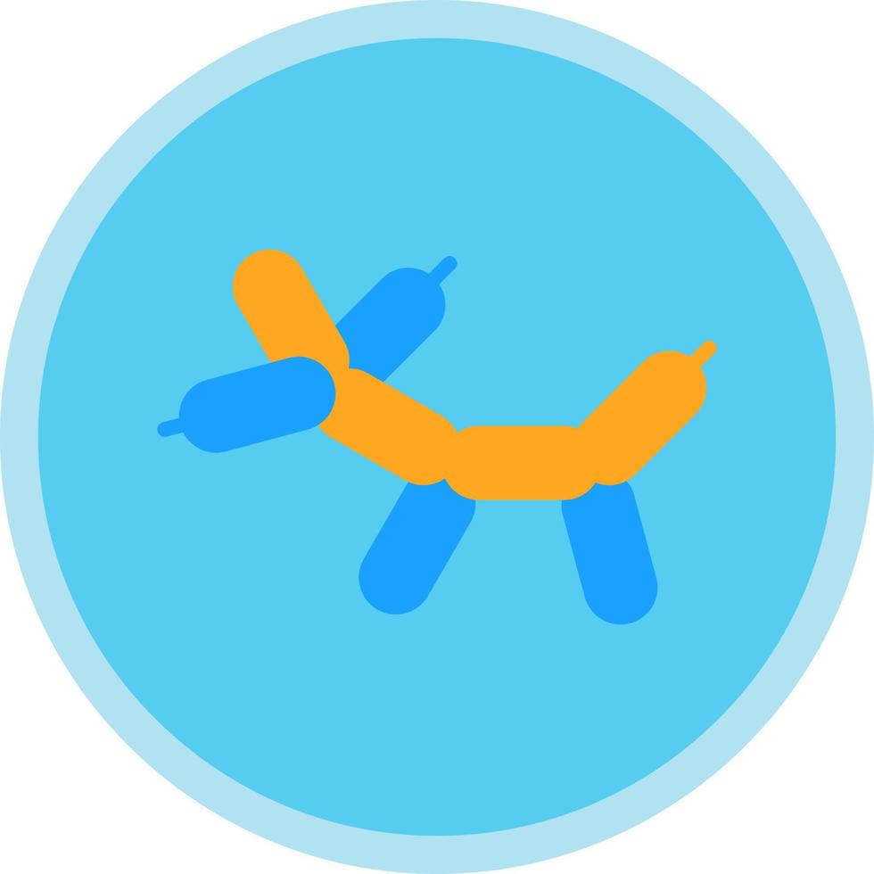 diseño de icono de vector de perro globo