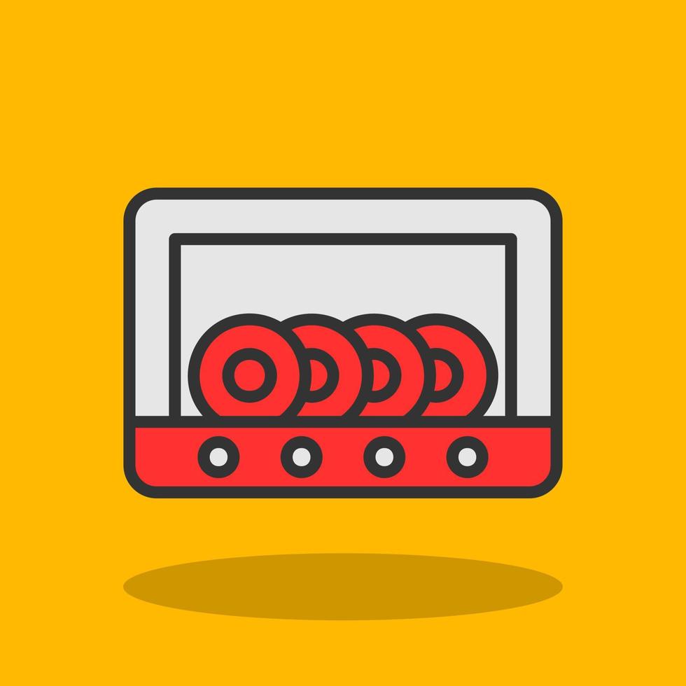 Dish Washer Vector Icon Design