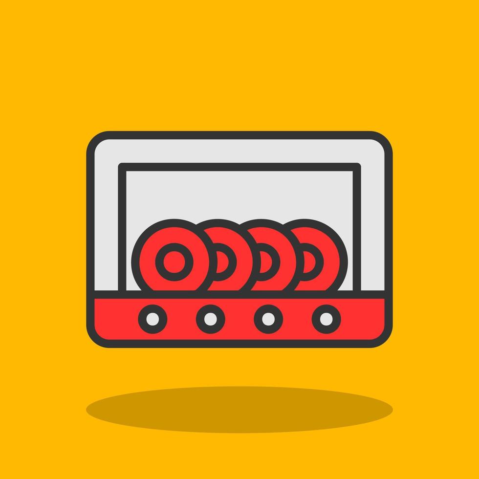 Dish Washer Vector Icon Design