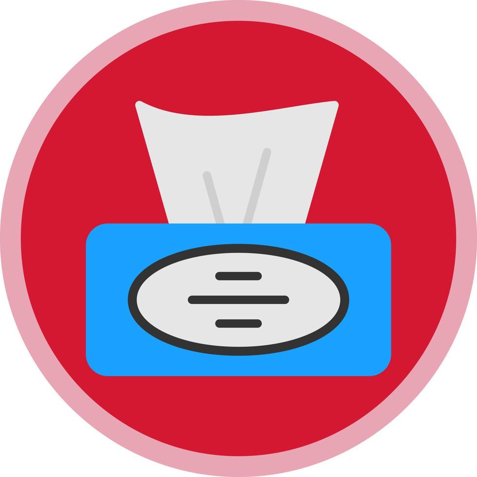 Tissue Box Vector Icon Design