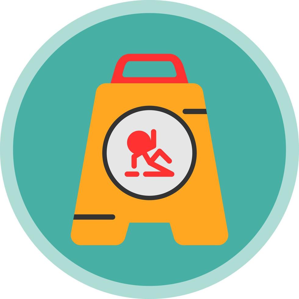 Wet Floor Vector Icon Design