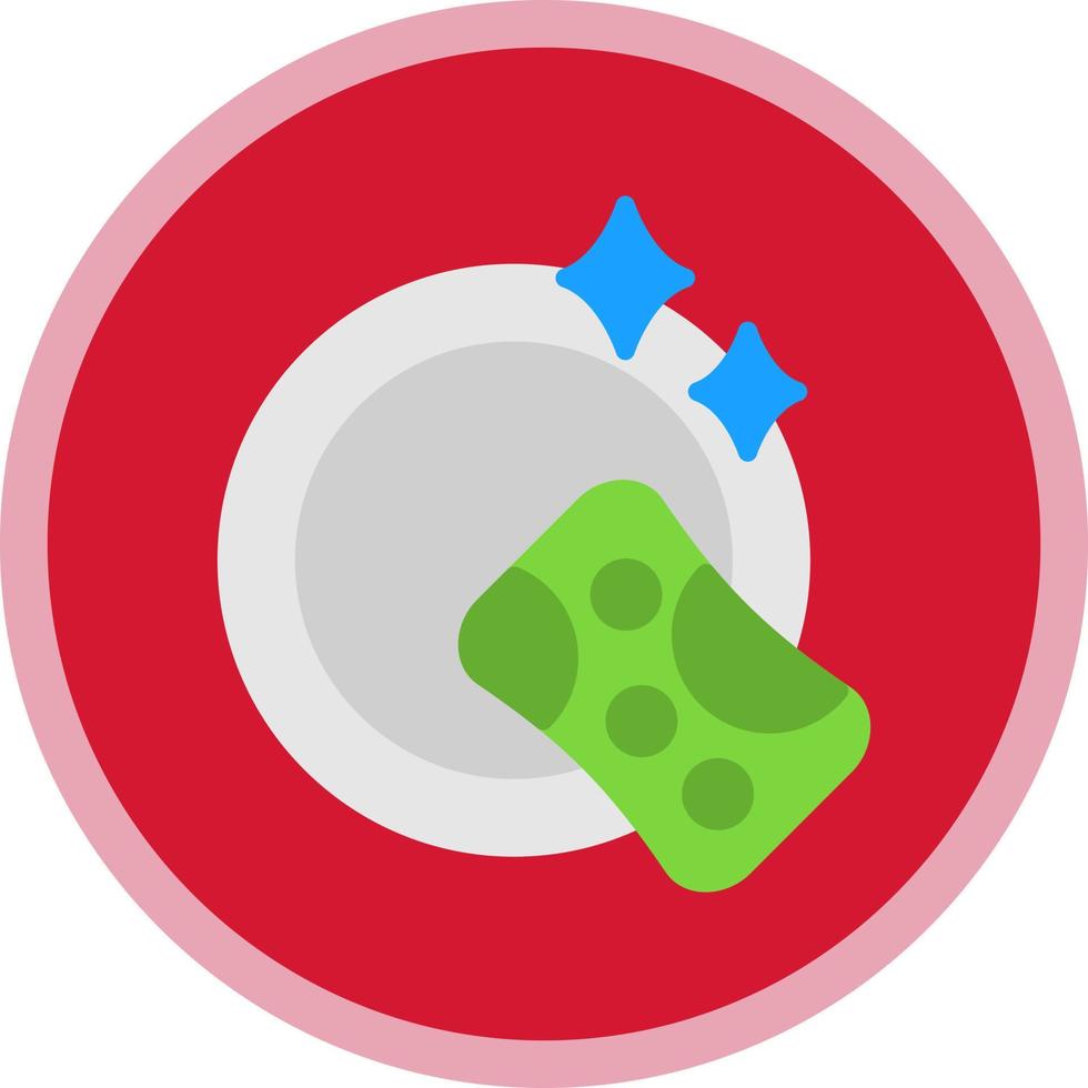 Washing Plate Vector Icon Design