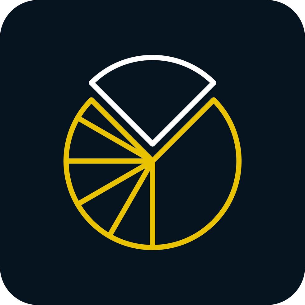 Pie Chart Vector Icon Design