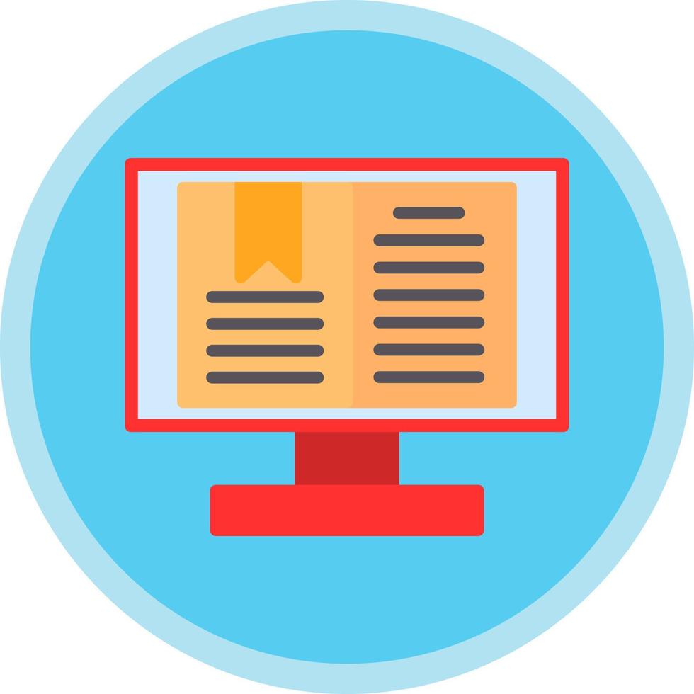 Digital Book Vector Icon Design