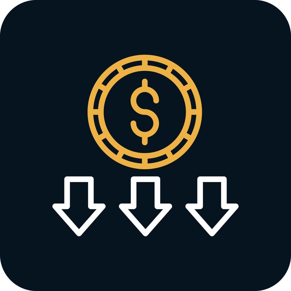 Money Loss Vector Icon Design