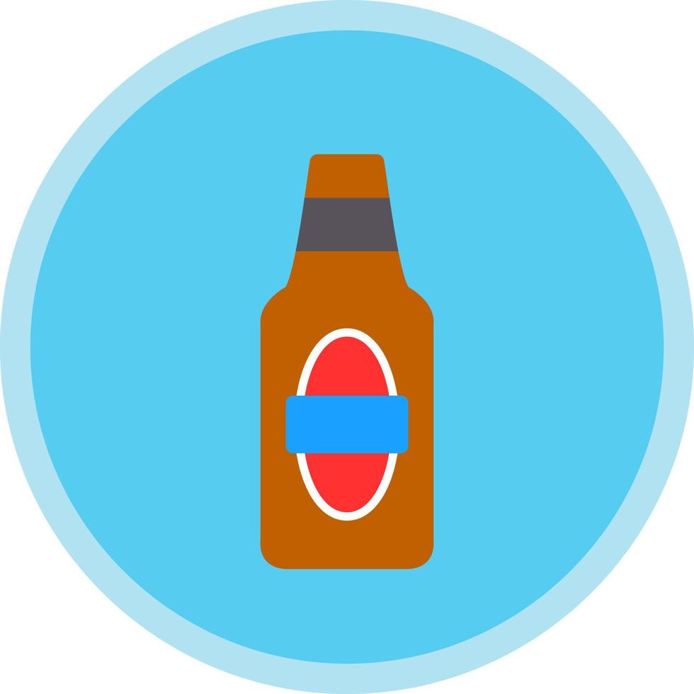 Beer Bottle Vector Icon Design