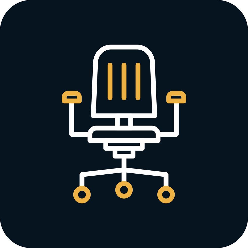 Office Chair Vector Icon Design