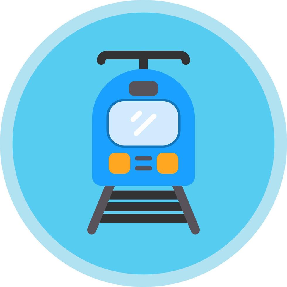 Tram Vector Icon Design