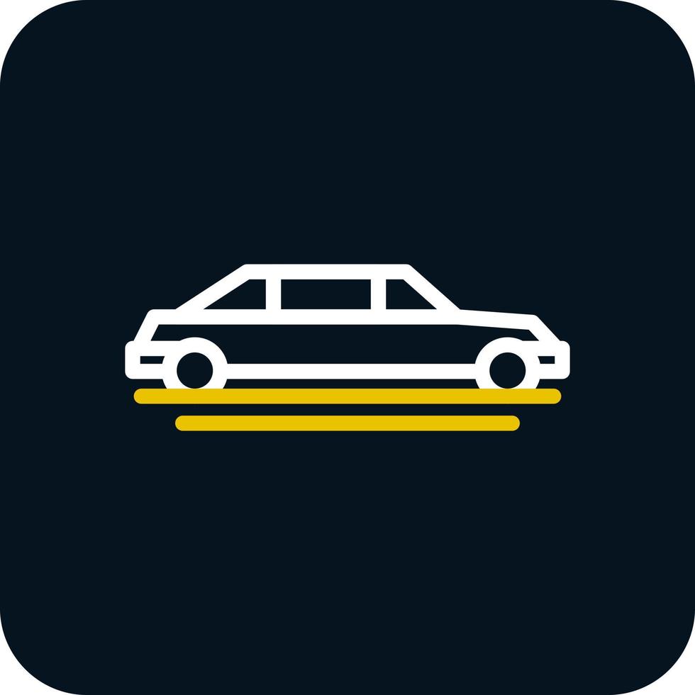 Limousine Vector Icon Design