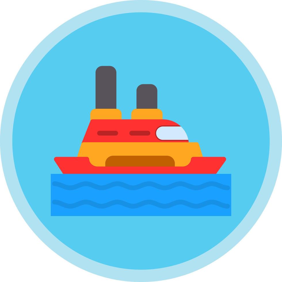 Cruise Ship Vector Icon Design