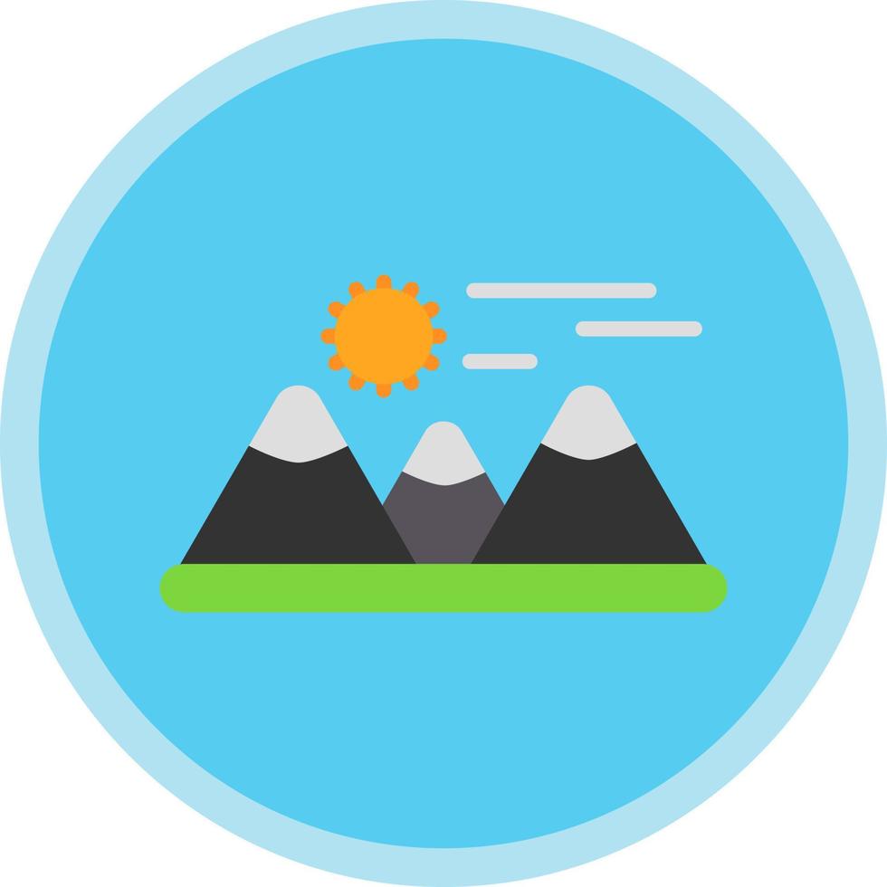 Mountains Vector Icon Design