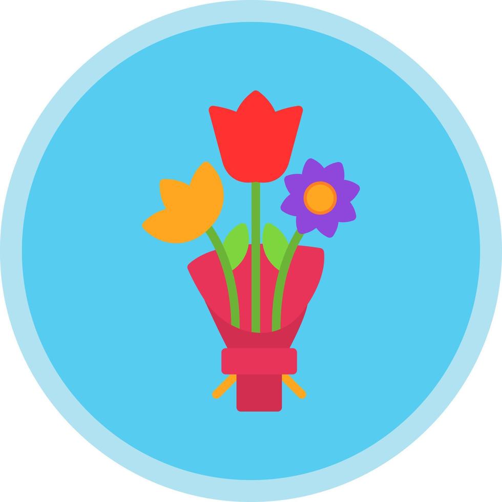 diseño de icono de vector de ramo de flores