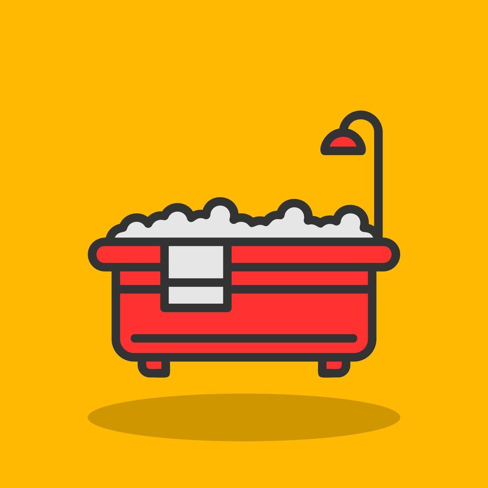 Bathtub Vector Icon Design
