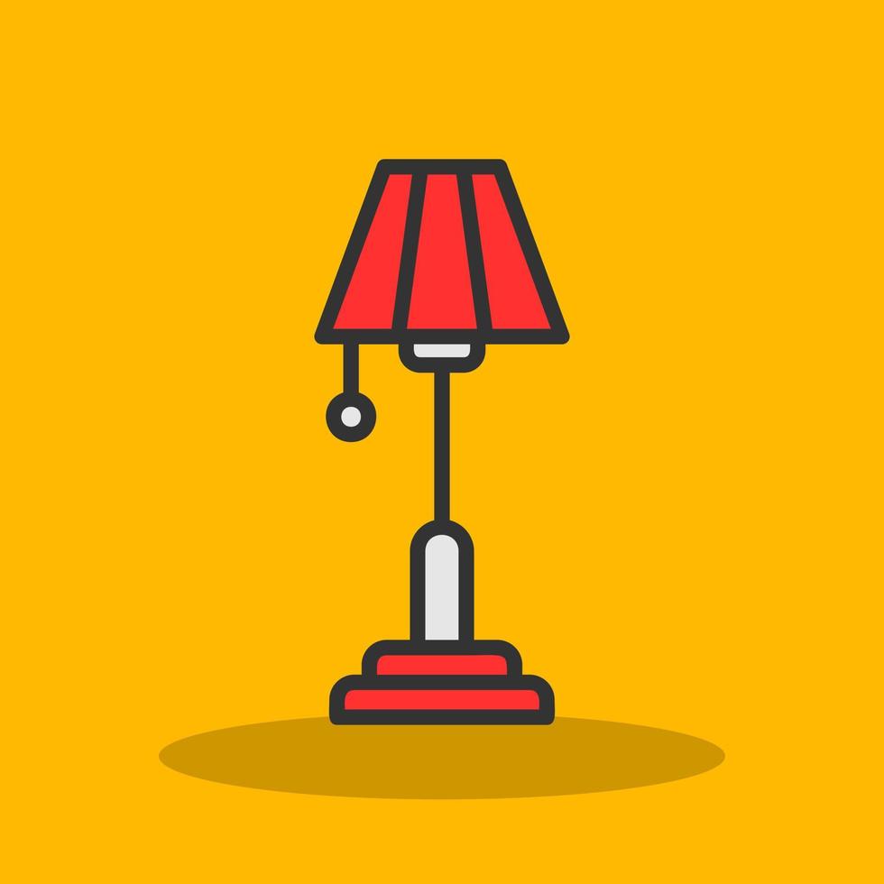 Floor Lamp Vector Icon Design