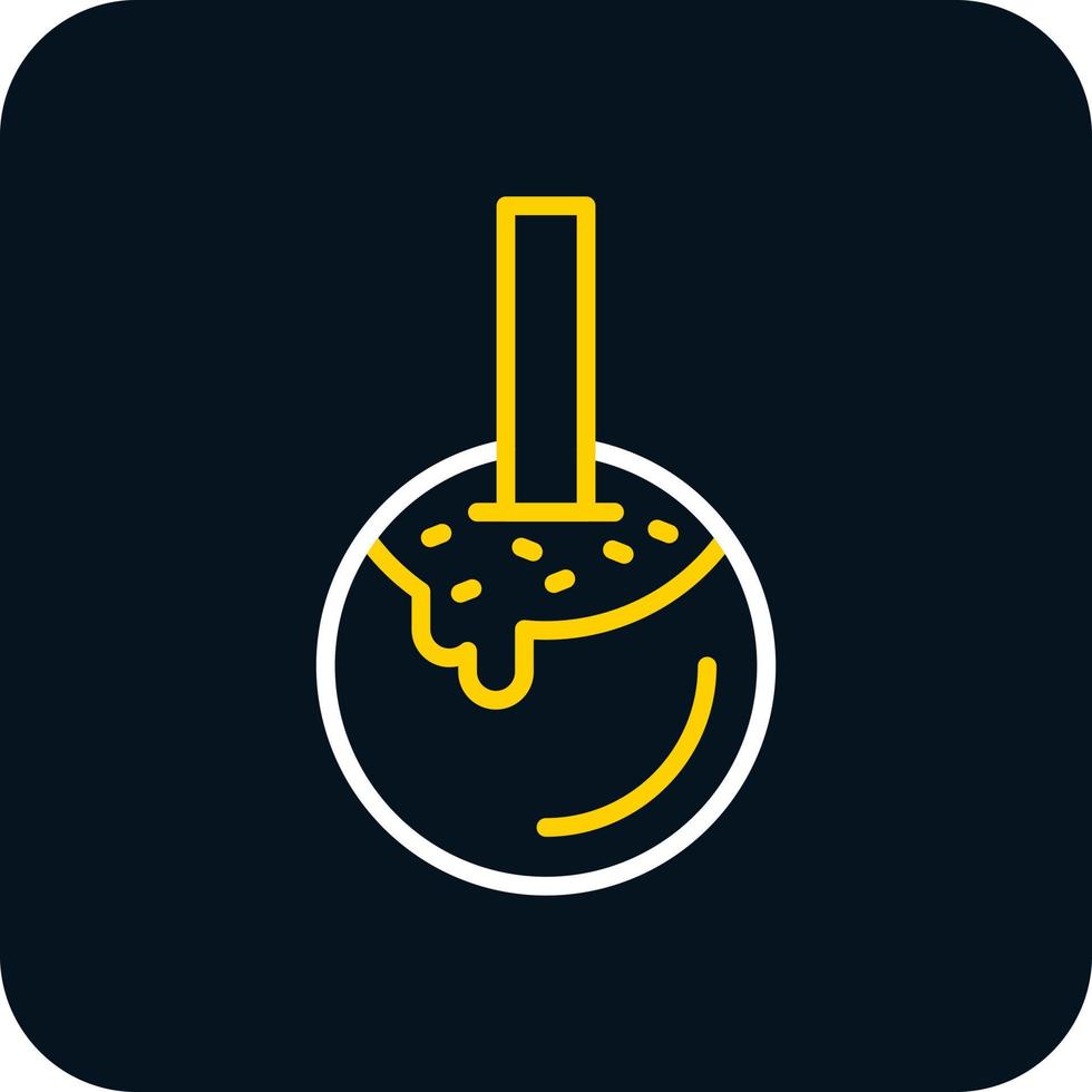 Caramel Apple Vector Icon Design