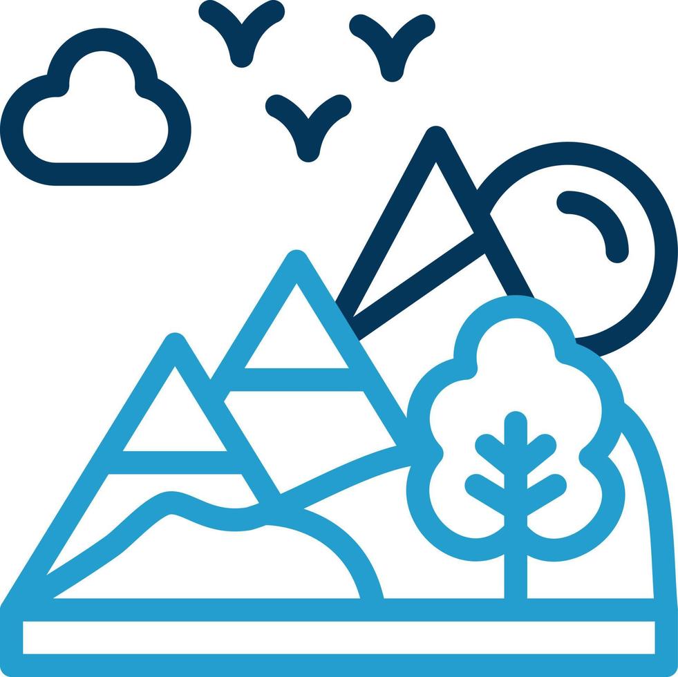 Landscape Vector Icon Design