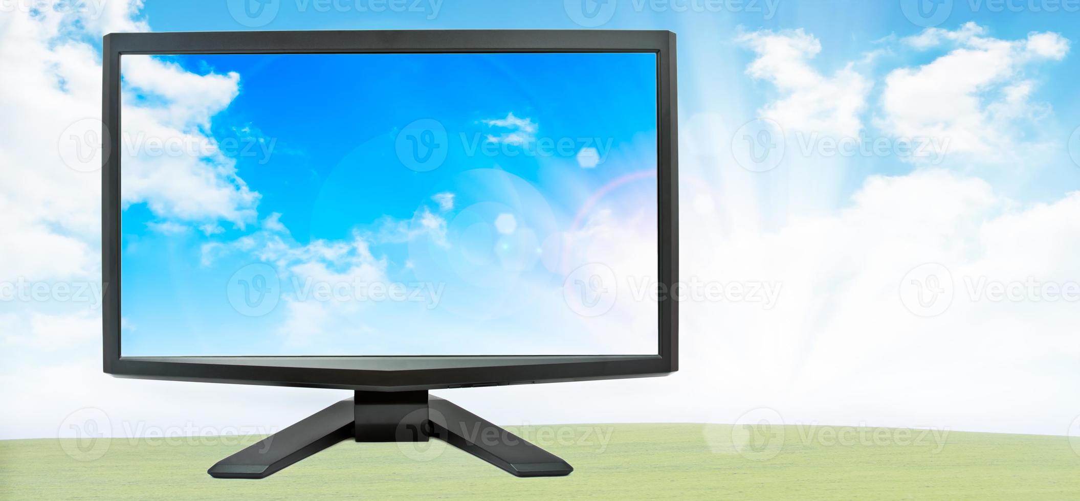 Monitor with the contrast of the display photo