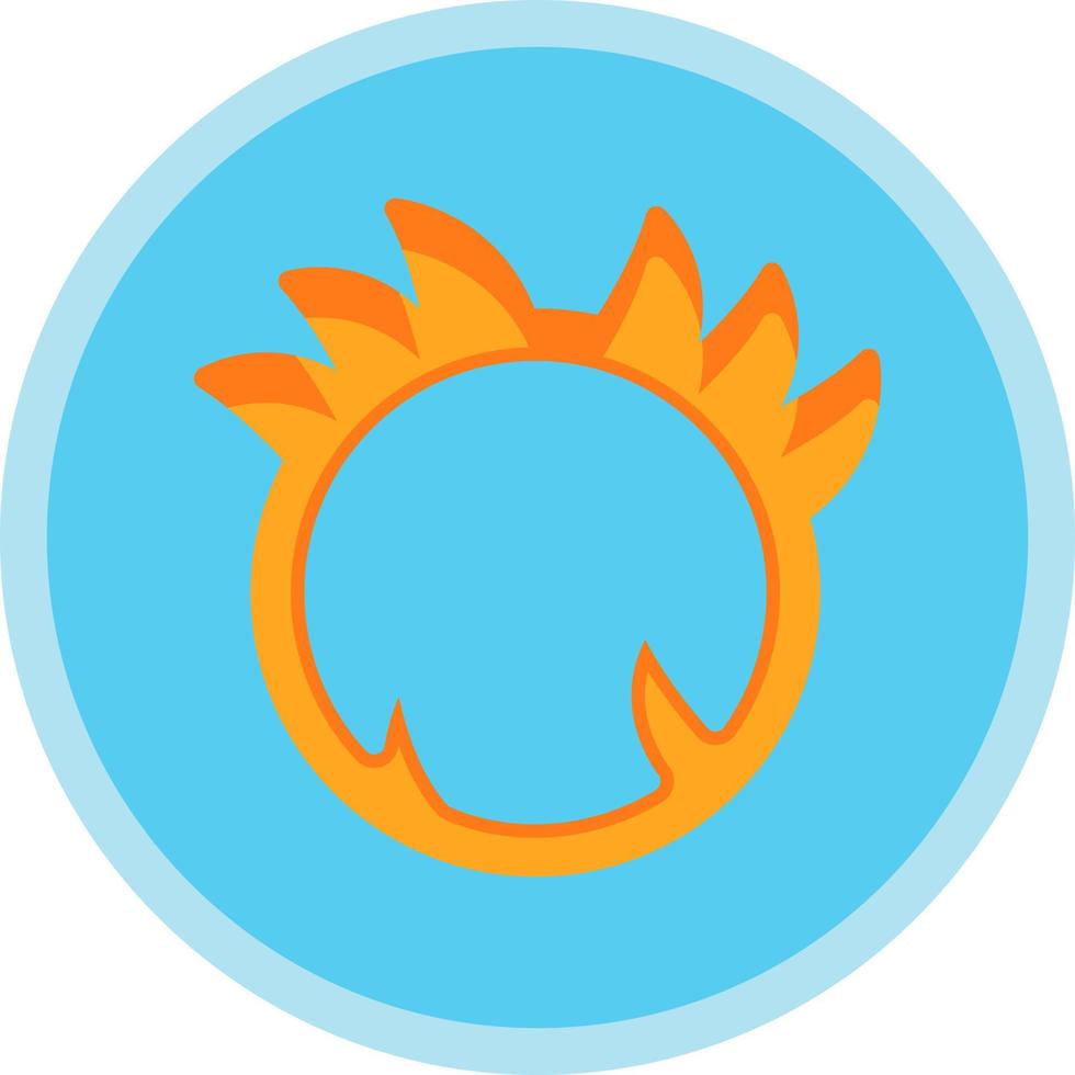 Ring Of Fire Vector Icon Design