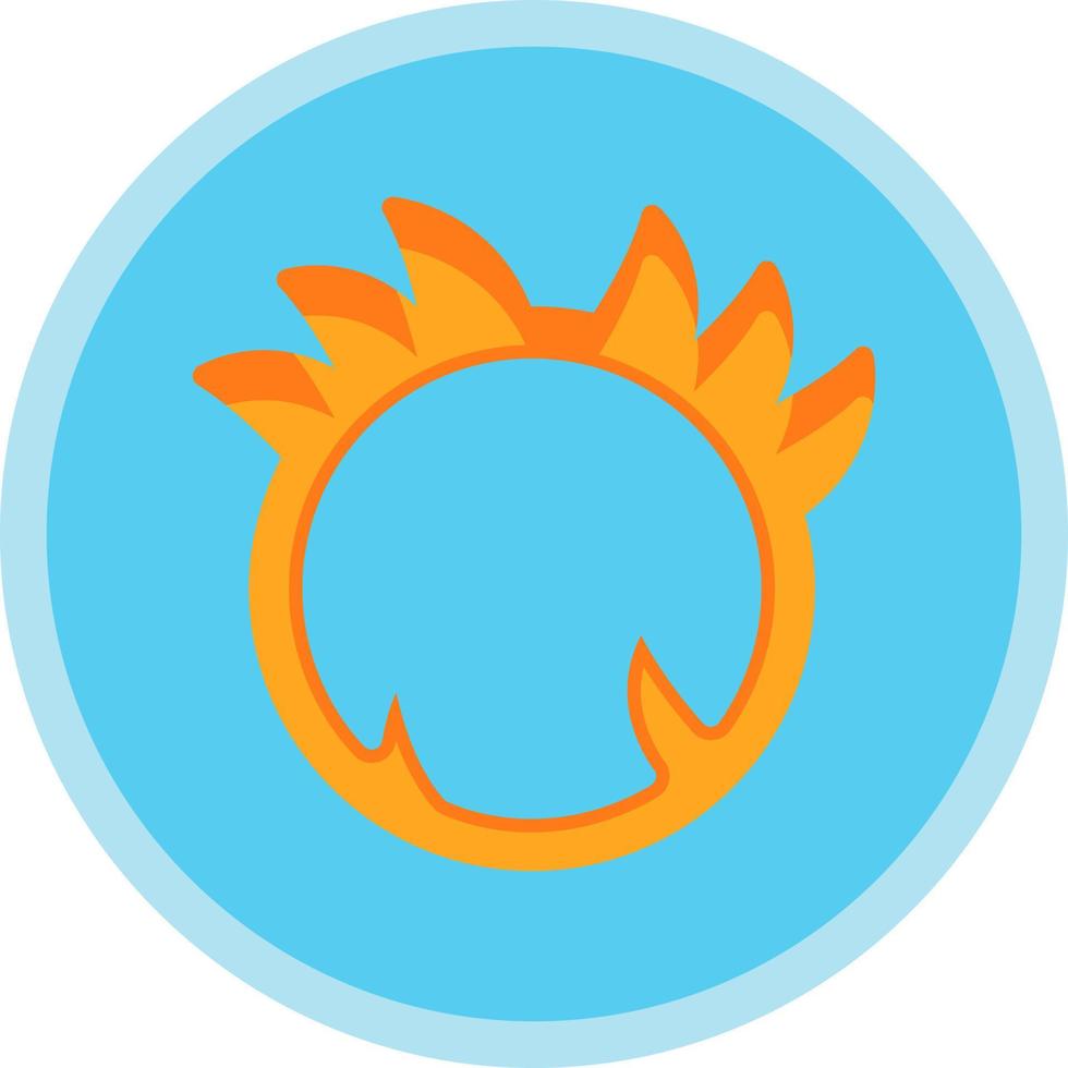 Ring Of Fire Vector Icon Design