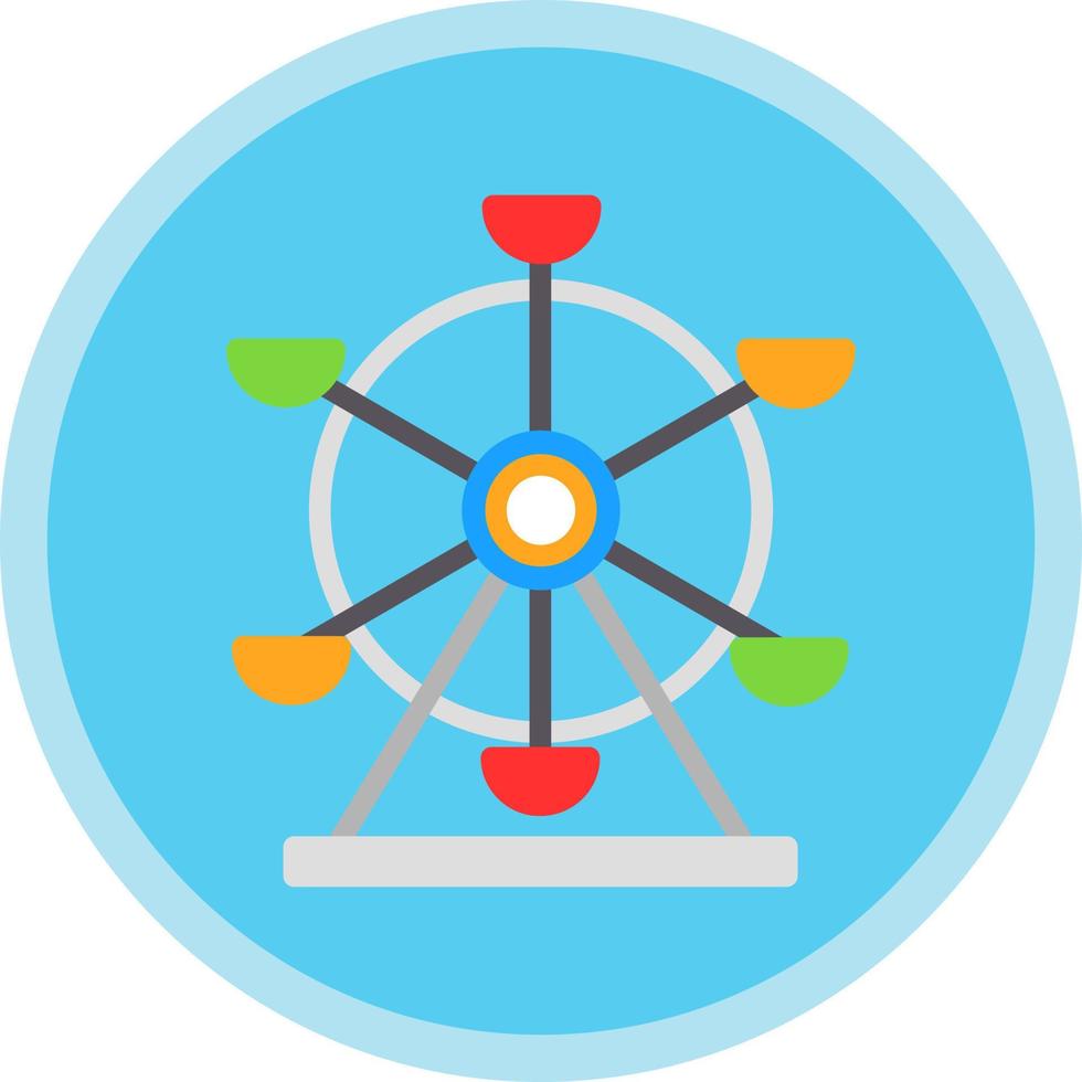 Ferris Wheel Vector Icon Design