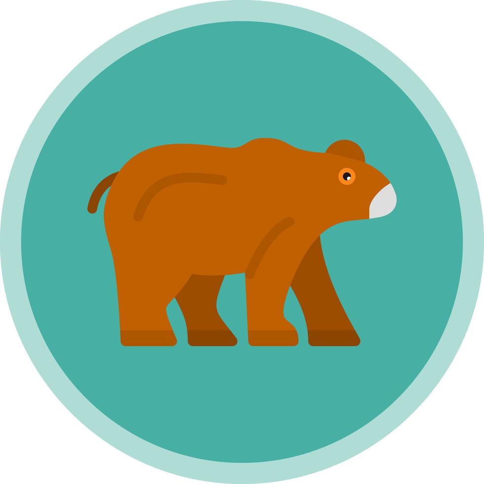 diseño de icono de vector de oso