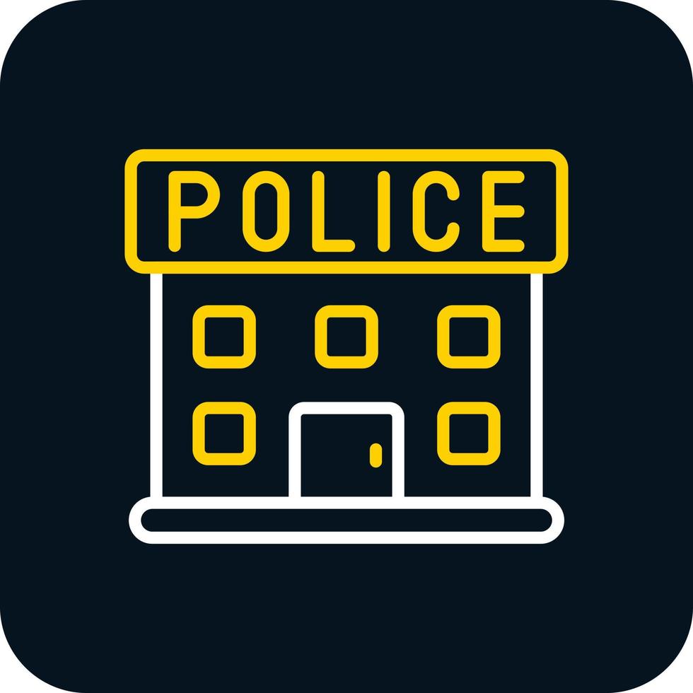 diseño de icono de vector de estación de policía