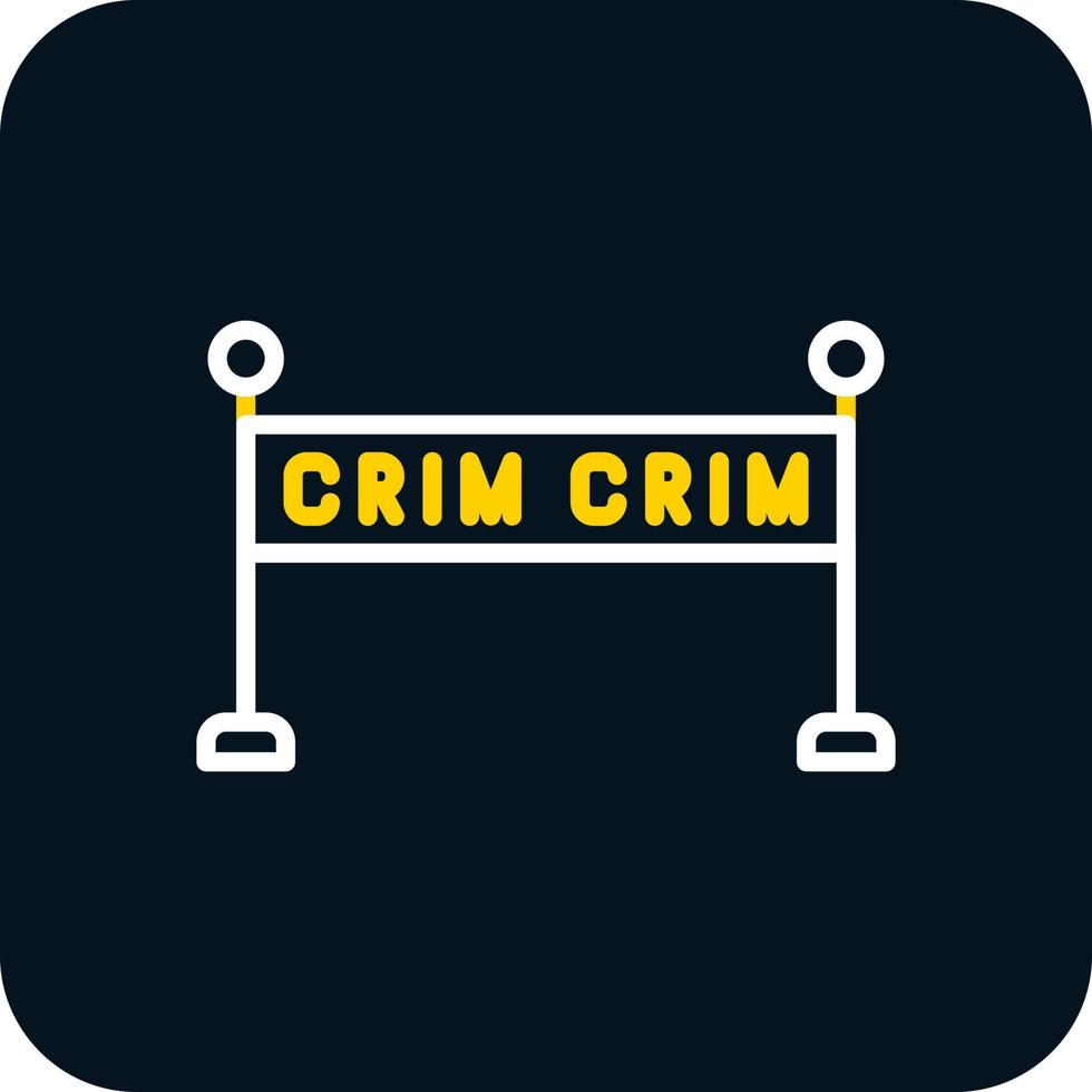 diseño de icono de vector de escena del crimen