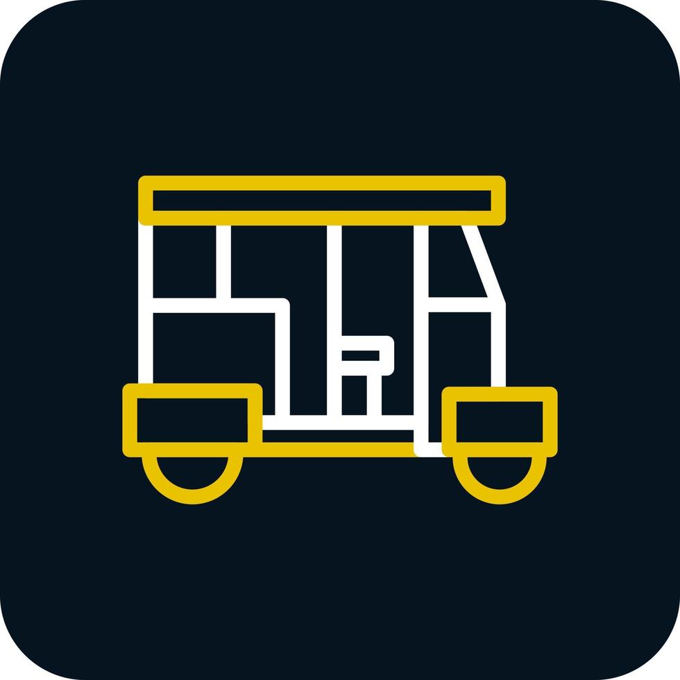 Rickshaw Vector Icon Design