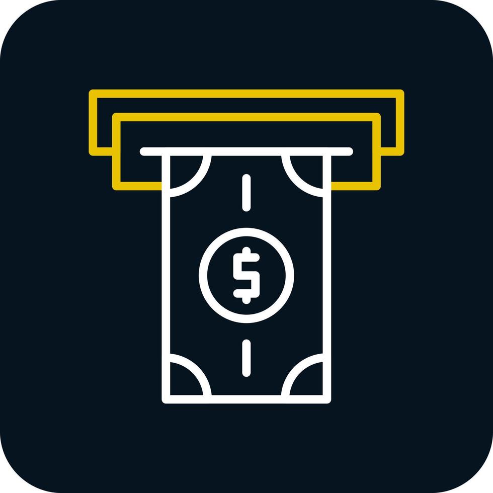Money Withdrawal Vector Icon Design