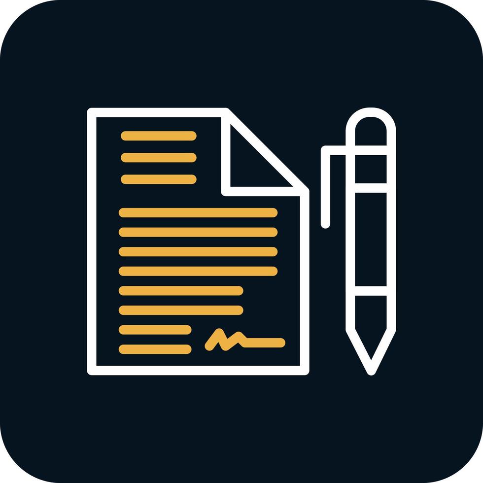Contract Vector Icon Design