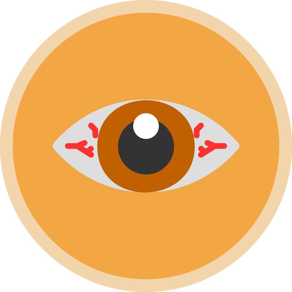 Red Eyes Vector Icon Design