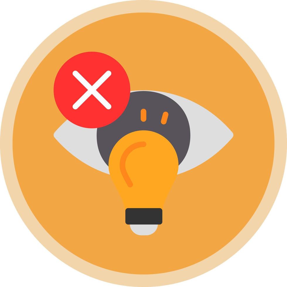 Photophobia Vector Icon Design