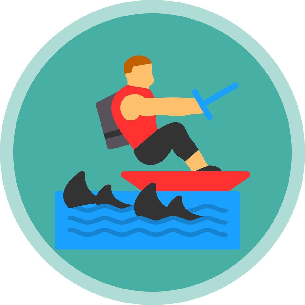 Surfing Vector Icon Design