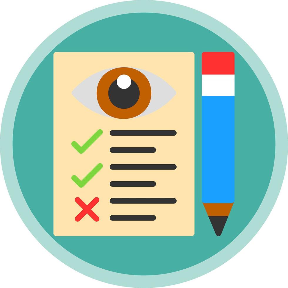 Eye Test Vector Icon Design