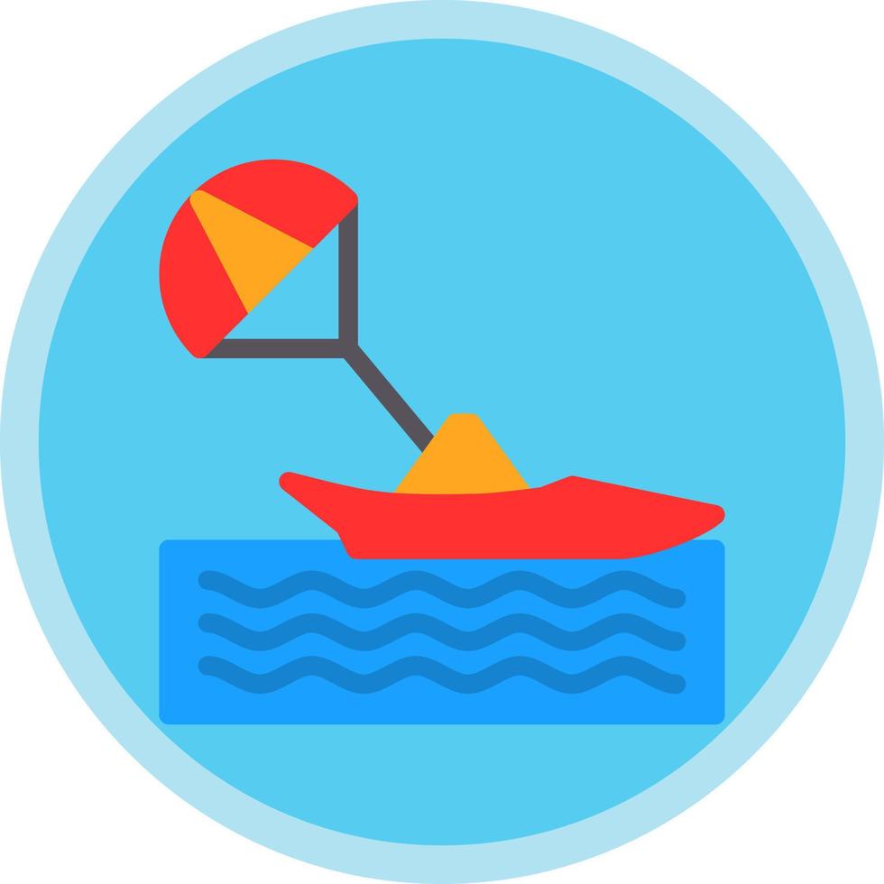 Parasailing Vector Icon Design
