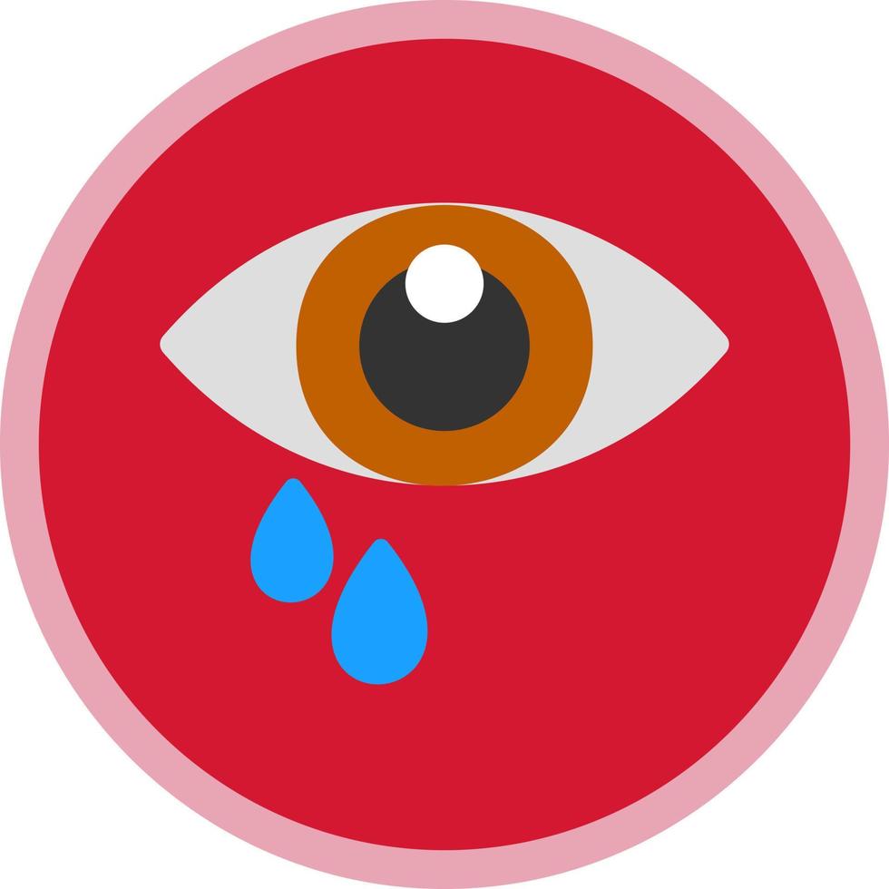 Watery Eyes Vector Icon Design