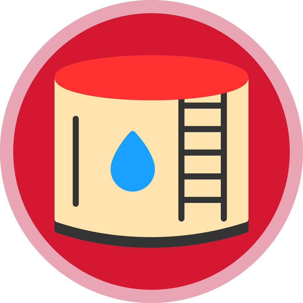 Water Tank Vector Icon Design