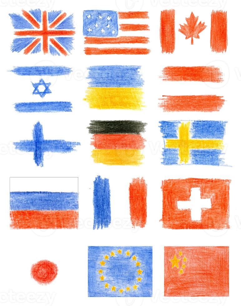 Collection of flags photo