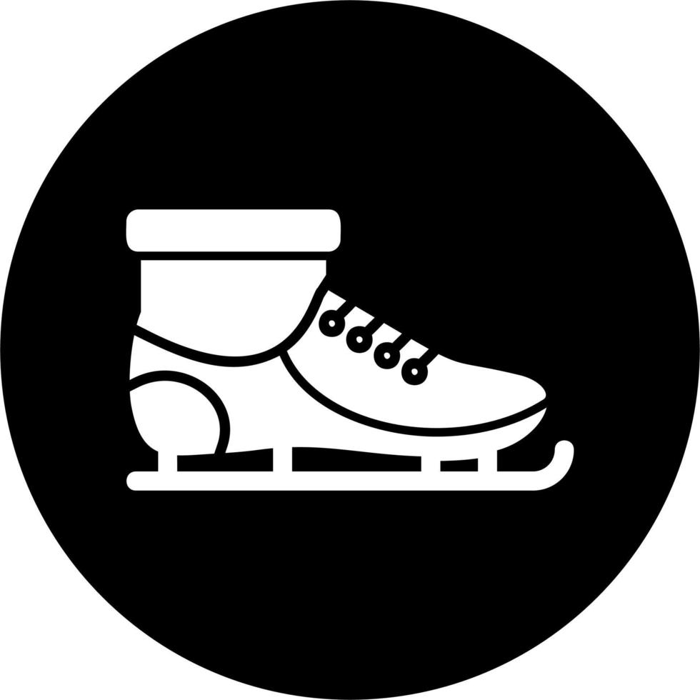hielo patines vector icono